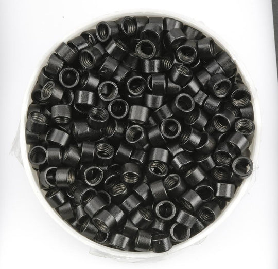 Angel Micro Ring Screw Beads Bottle 1000pk Black #1