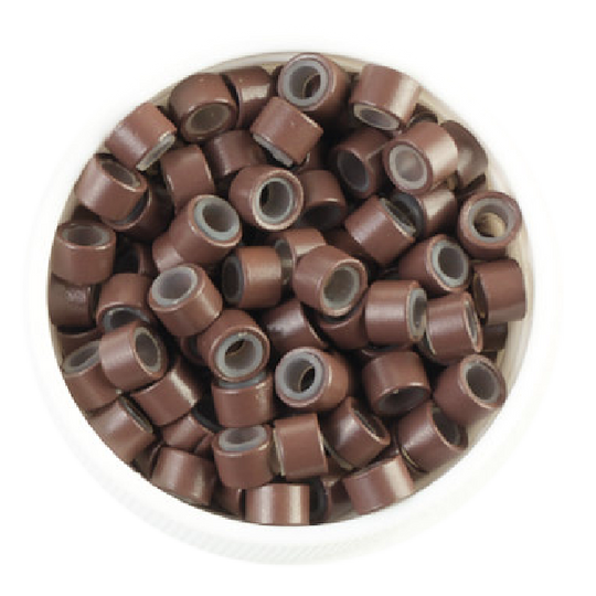 Angel Mini Silicon Beads 4.3x2.5x3mm 125pk Bag Med Brown #5