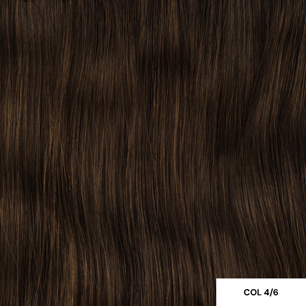 Angel Slimline 3x0.9cm Tape Extensions 20”/50cm 4/6 DARK BROWN