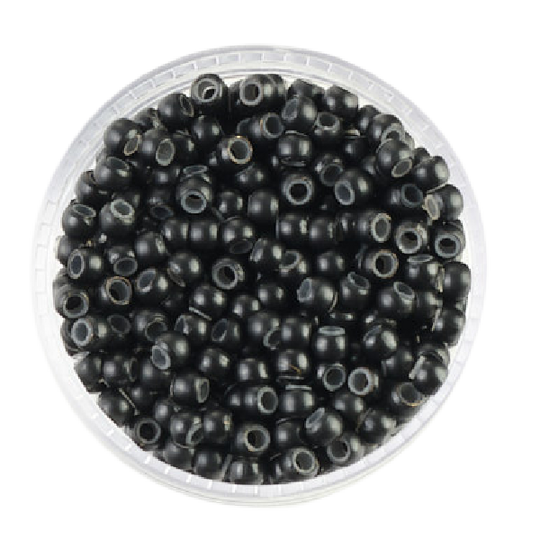 Angel Nano Silicon Beads 3x2x2mm 500pk Bottle Black #1