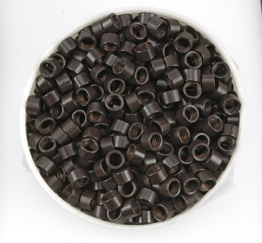 Angel Micro Ring Screw Beads Bottle 1000pk Dark Brown #3