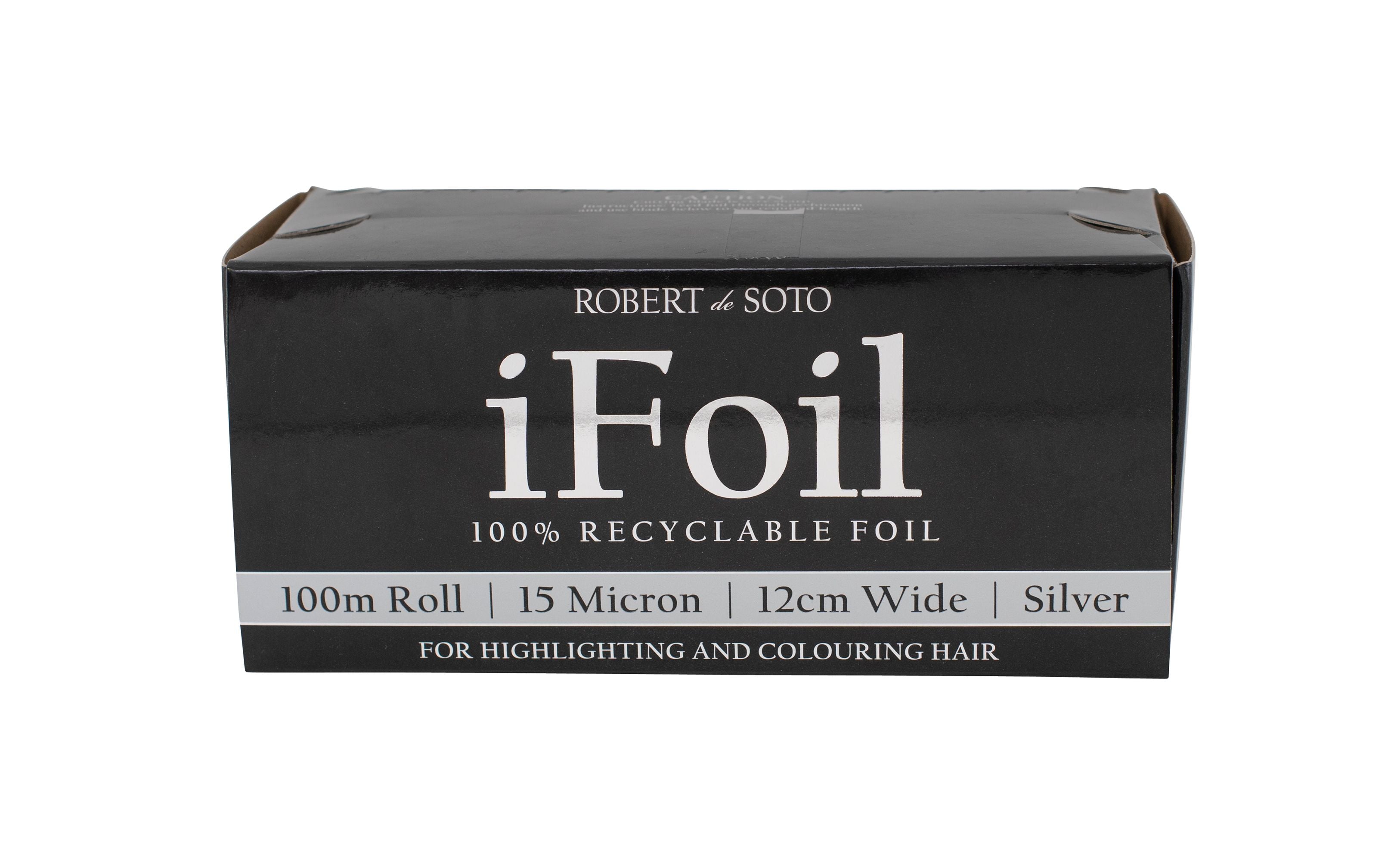 Robert DeSoto iFoil 15 Micron Foil Roll 100m x 125mm - Silver
