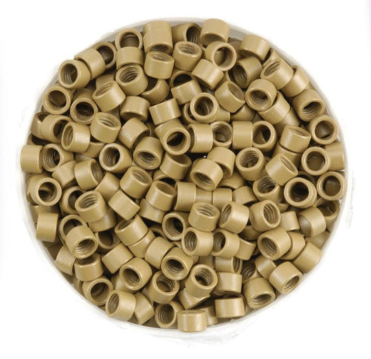 Angel Micro Ring Screw Beads Bottle 1000pk Dark Blonde #8