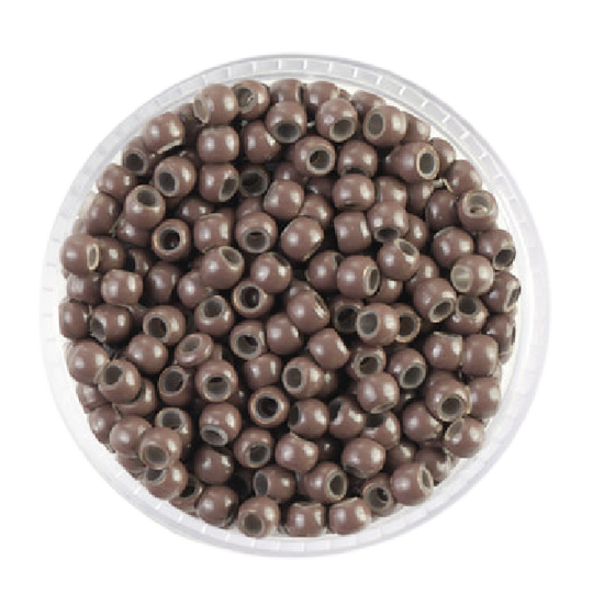 Angel Nano Silicon Beads 3x2x2mm 500pk Bottle Med Brown #5