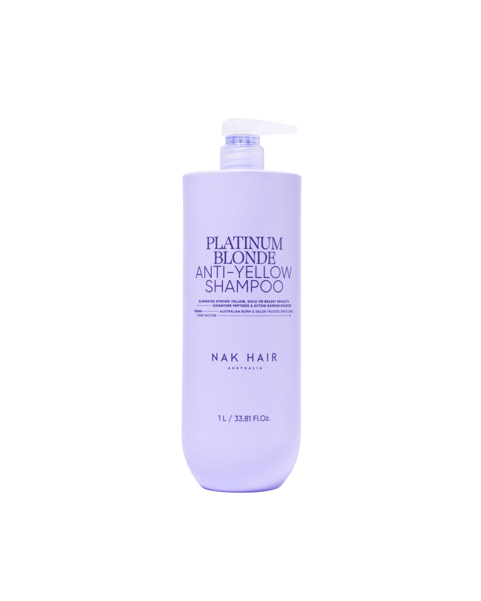 NAK Signature Platinum Blonde Anti-Yellow Shampoo 1 Litre