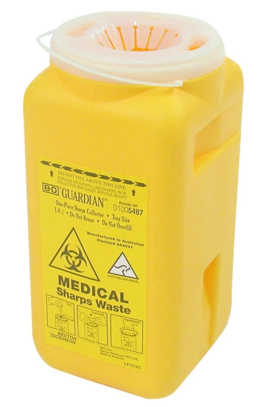 AMW Sharps Disposal Unit 1.4 Litre capacity