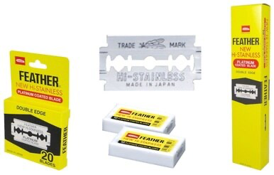 Feather Double Edge Hi-Stainless Blades 20 x packs of 5