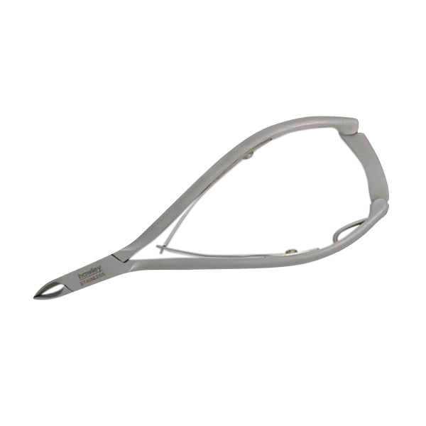 HAWLEY TWO ARM CUTICLE NIPPER - Double spring with locking handles stainless steel 3mm jaw. Cuticle only.