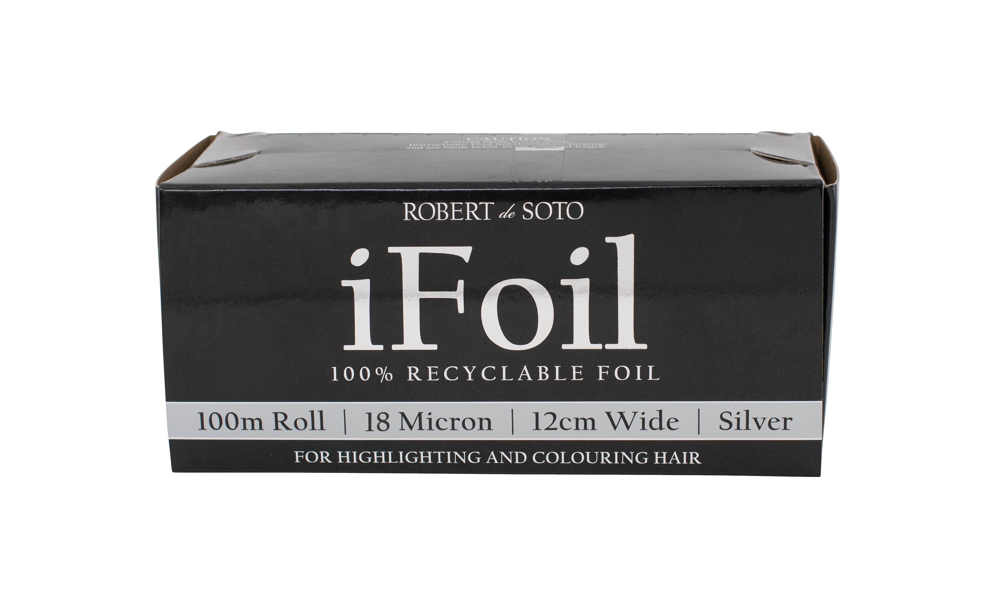 Robert DeSoto iFoil 18 Micron Foil Roll 100m x 125mm - Silver