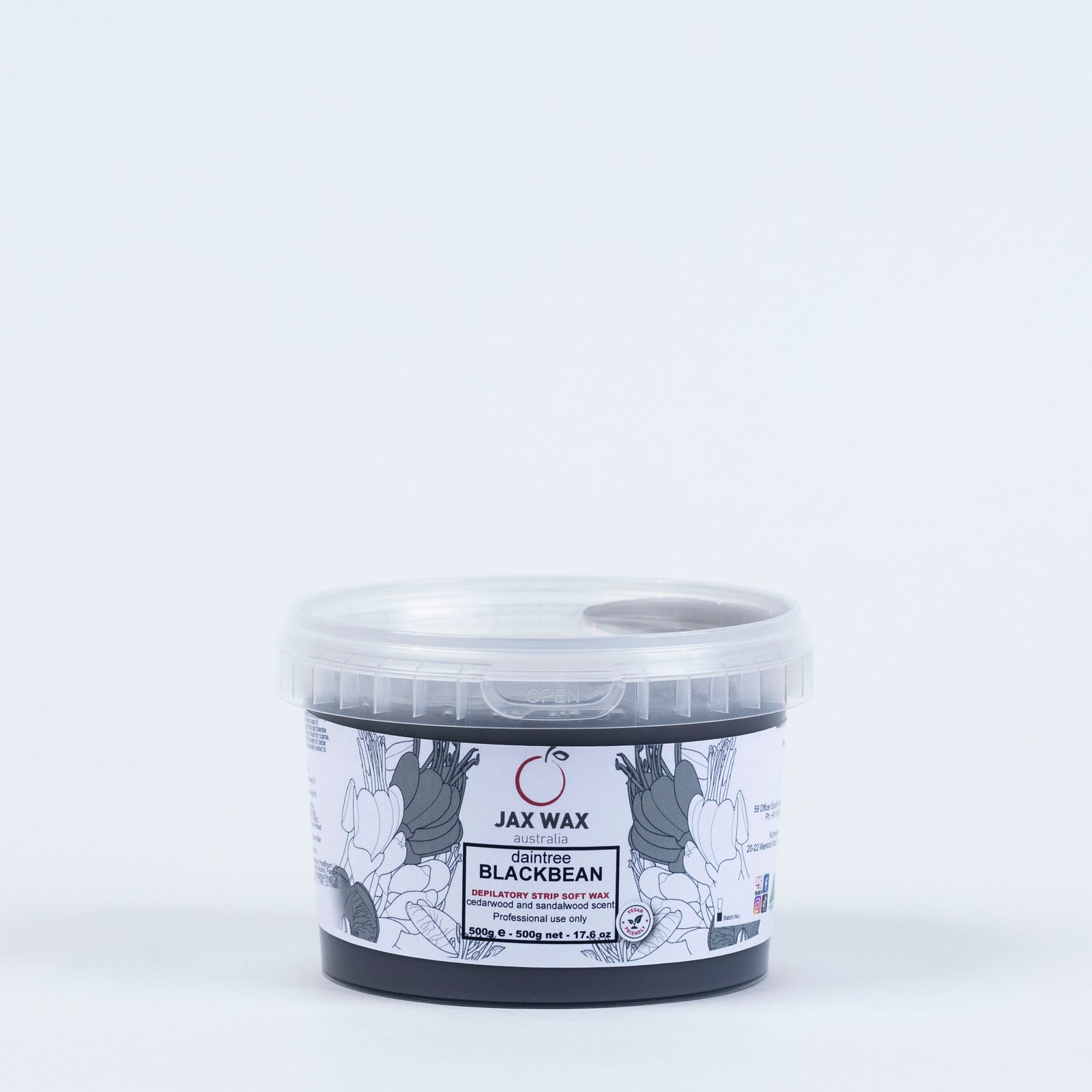 Jax Wax Daintree Blackbean Strip Wax 500gm