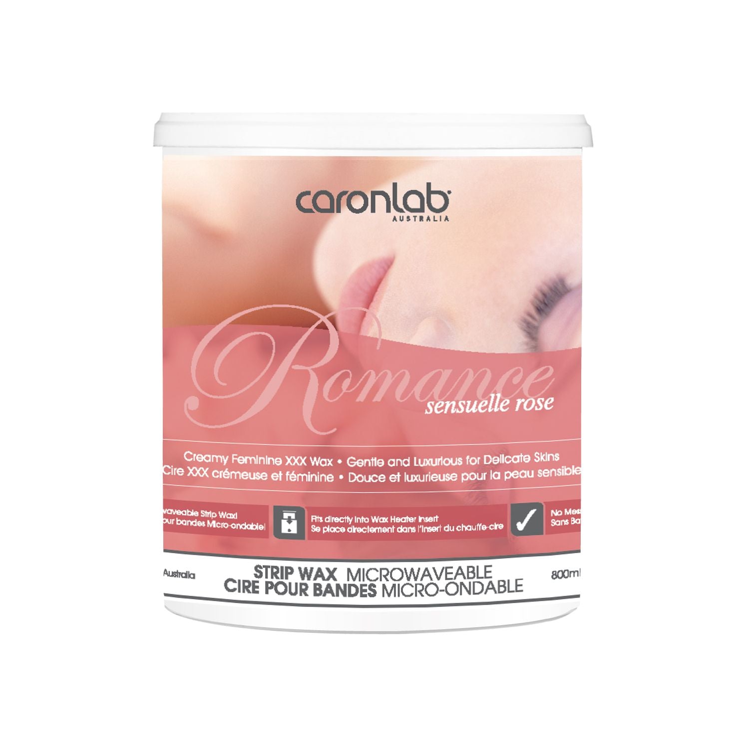 Caronlab Romance Strip Wax - Microwaveable 800ml