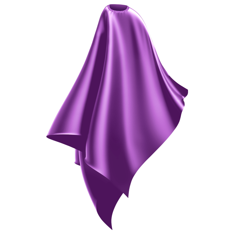 Wahl Polyester Cutting Cape Purple WP3012