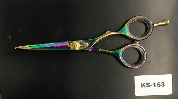 ks163 cheetah scissor 5.5 inch Kaleidoscope  finish