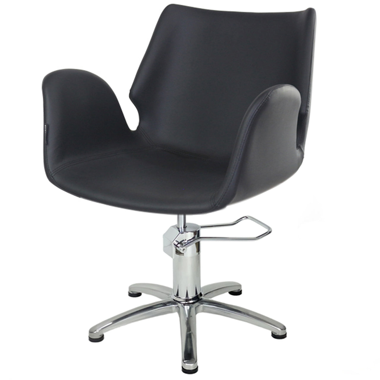 Belle - CHROME 5 Star Hydraulic Black Upholstery [DEL]