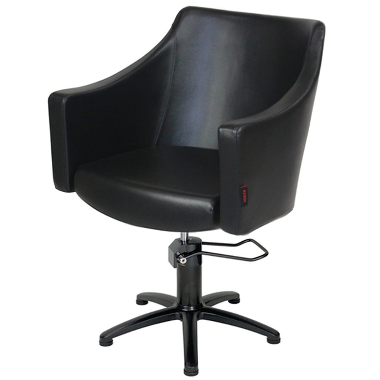 Layla Styling Chair BLACK 5 Star Hydraulic Black Upholstery