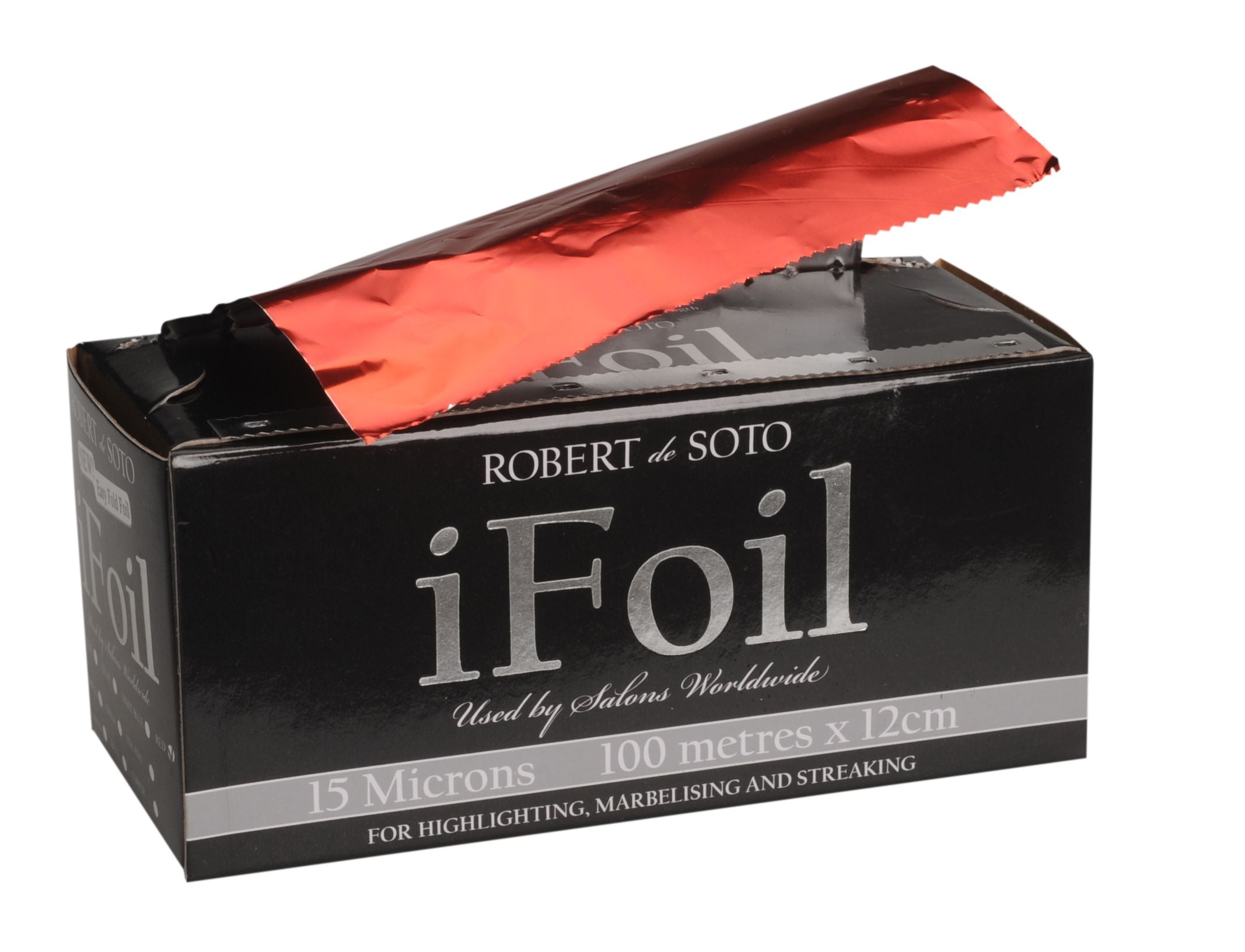 Robert DeSoto iFoil 15 Micron Foil Roll 100m x 125mm - Red