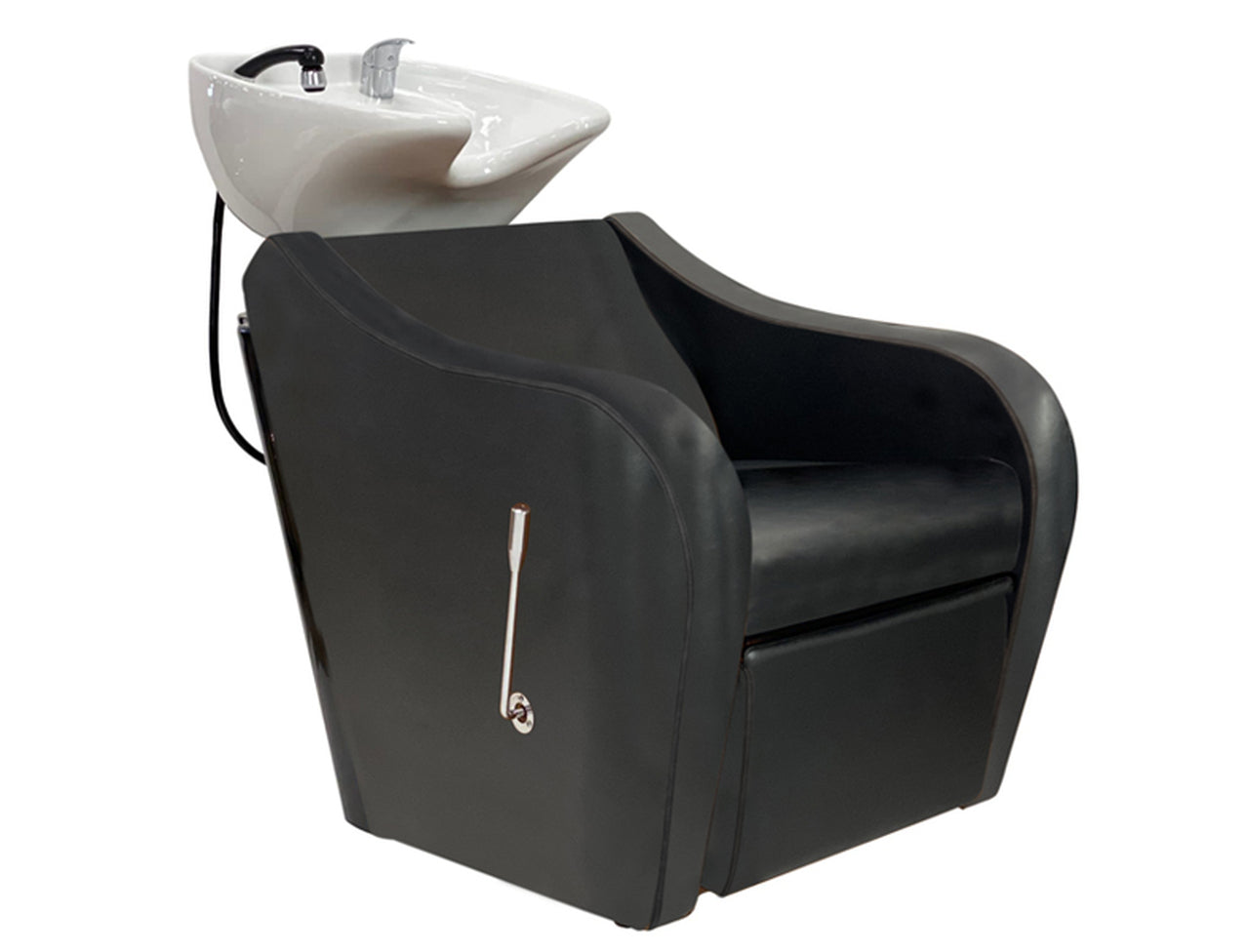 Dublin BLACK Upholstery Shampoo Unit - White Ceramic Basin