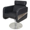 Cressida - FLAT Square Hydraulic BLACK Upholstery [DEL]