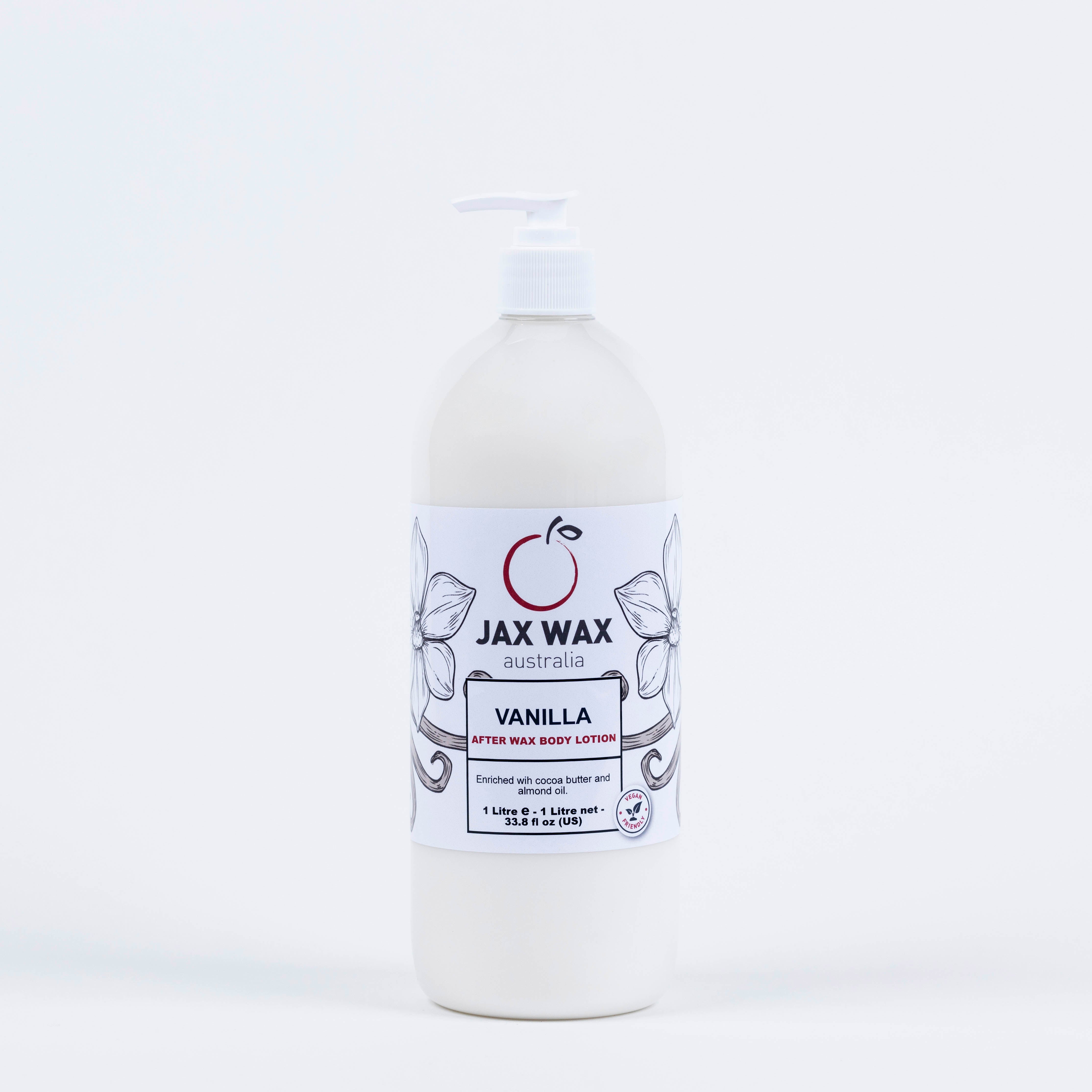 Jax Wax Cocoa Butter & Vanilla After Wax Lotion 1ltr