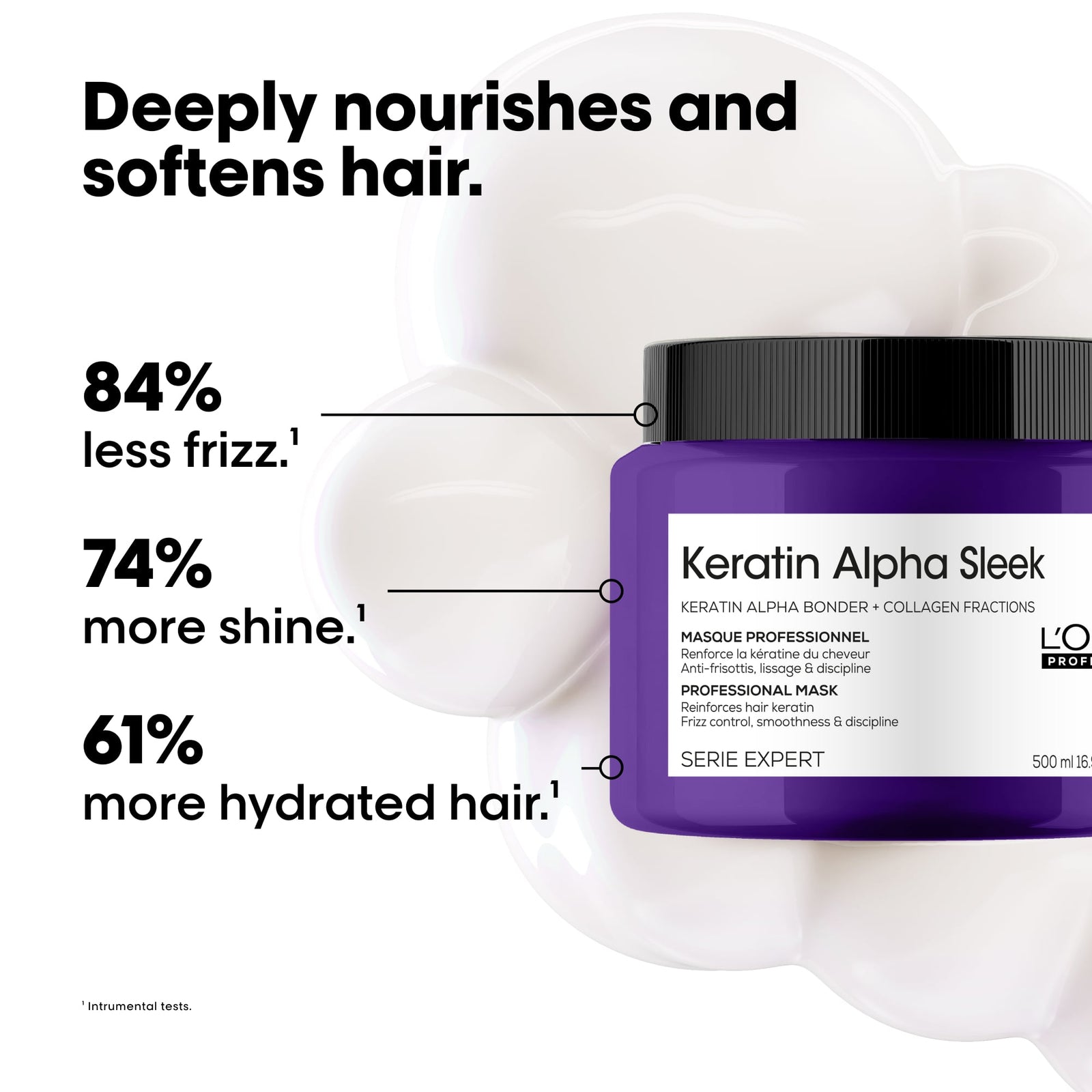L'Oreal Serie Expert Keratin Alpha Sleek Mask Technical 500ml