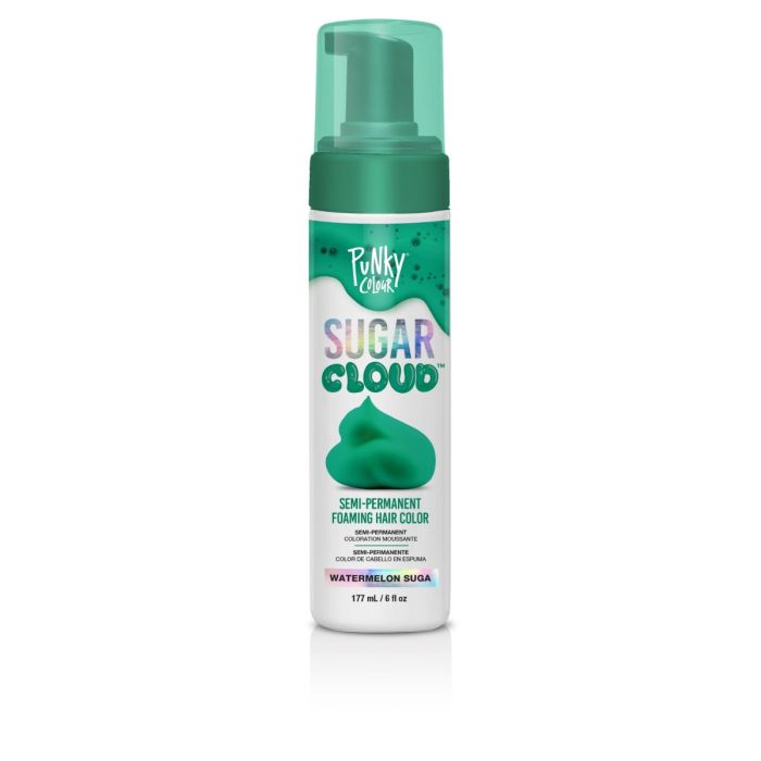 Punky Sugar Cloud Foaming Hair Color Green 177ml - Watermelon Suga -