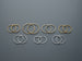Caflon Blu 8mm Silver Plain Sleepers Carded