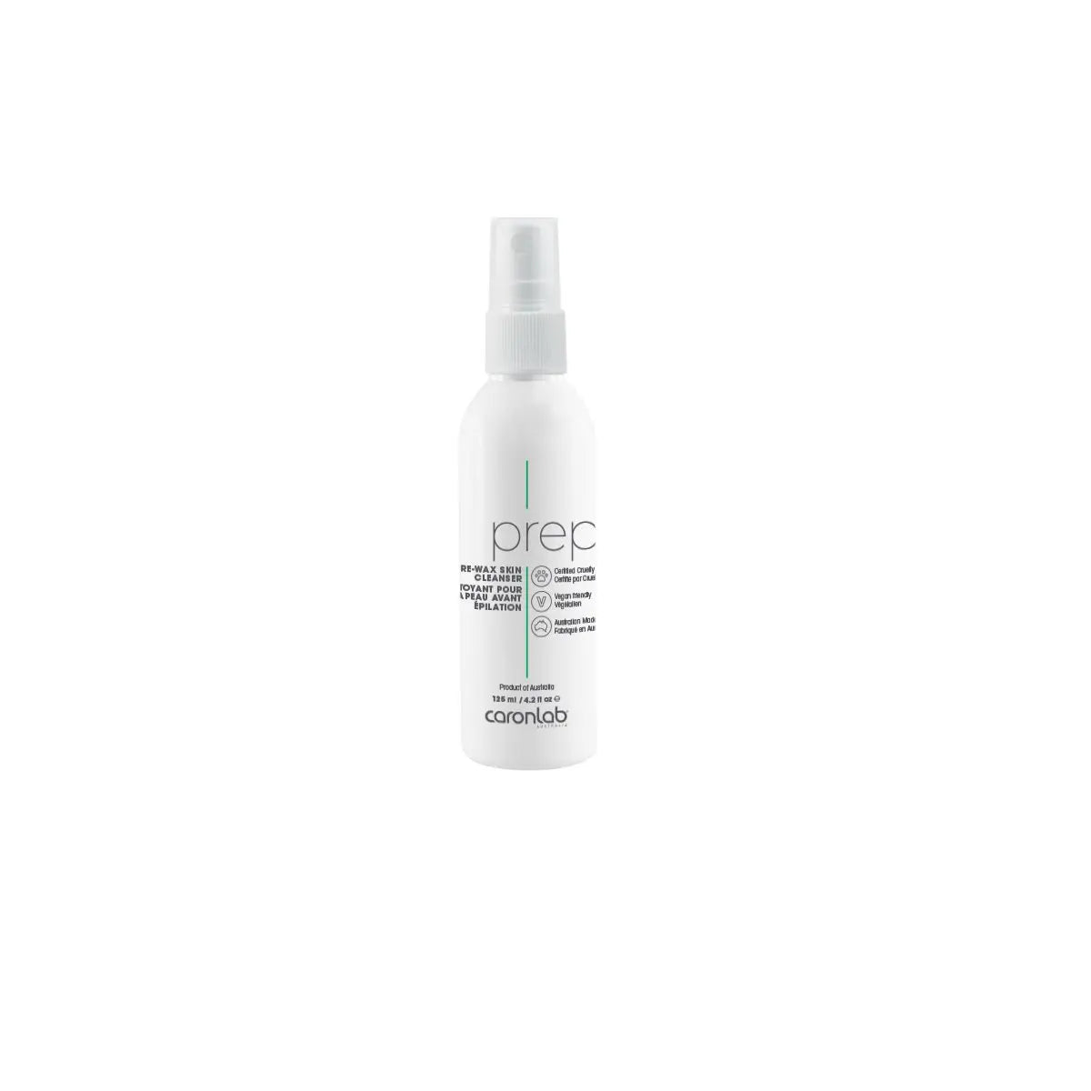 Caronlab Pre-Wax Skin Cleanser with Mist Spray 125ml