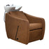 Malibu Shampoo Unit TAN UPHOLSTERY - White Basin