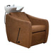 Malibu Shampoo Unit TAN UPHOLSTERY - White Basin