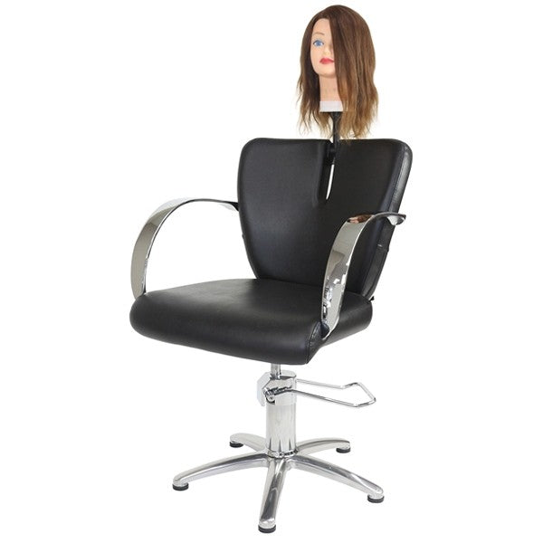 Dolly - CHROME 5 Star Hydraulic Black Upholstery [DEL]