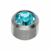 Caflon Blu March Silver Reg Birthstone Carded