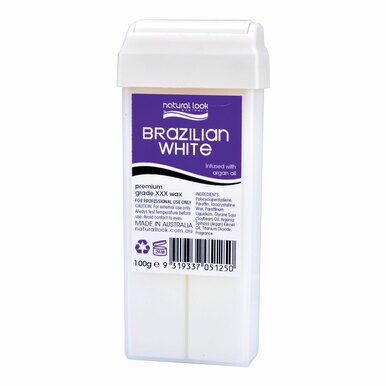 Natural Look Brazilian White Strip Premium Wax 100g Cartridge