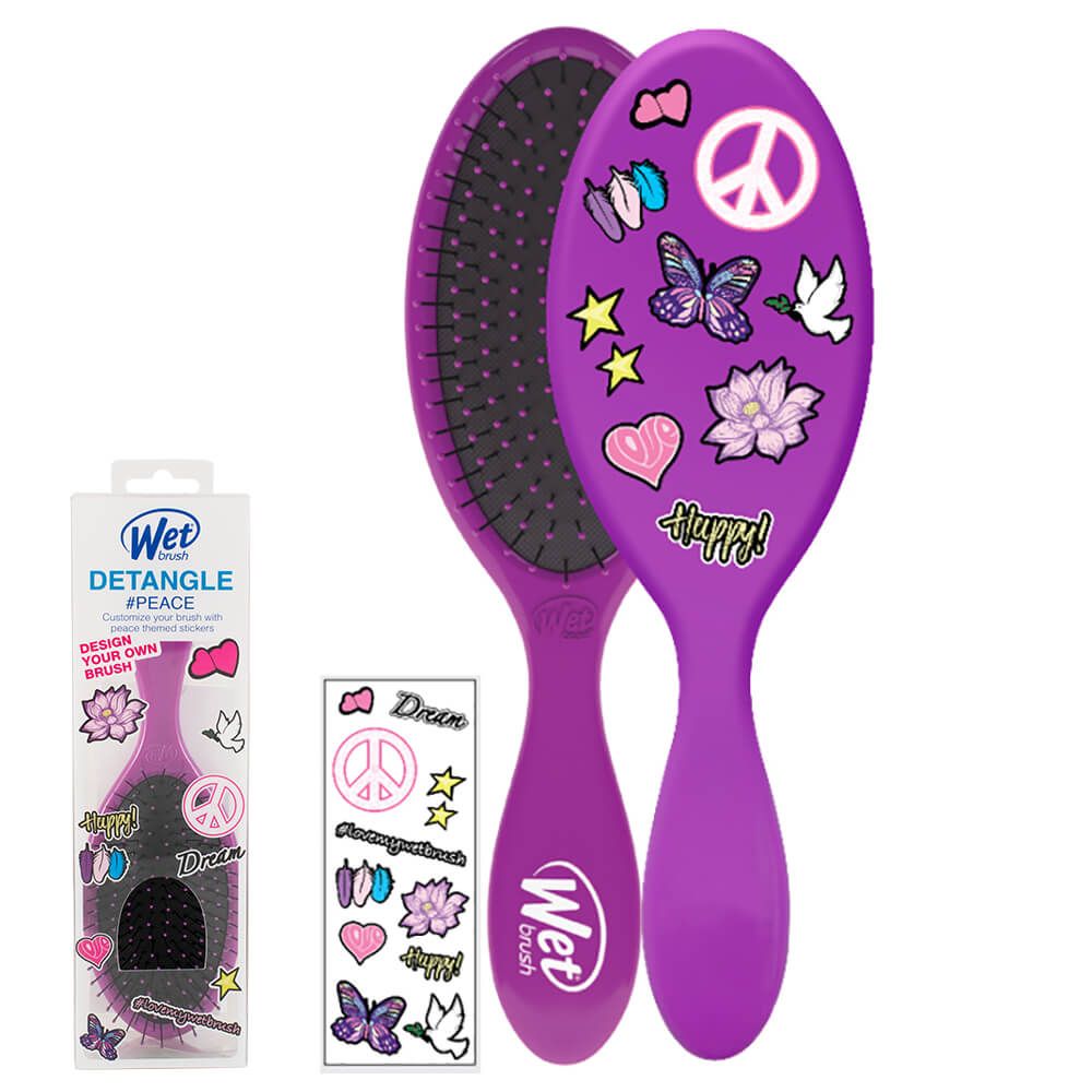 WetBrush Detangler With Decals - Purple