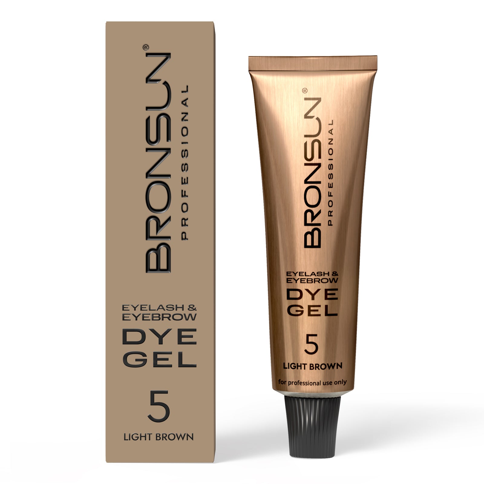 Bronsun Eyelash and Eyebrow Dye Light Brown #5 15 ml