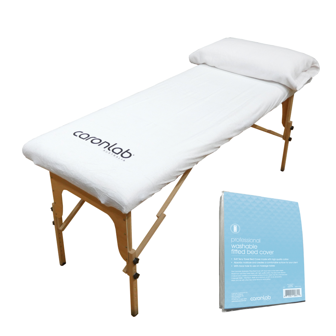 Caronlab Washable Fitted Bed Cover 190x170cm