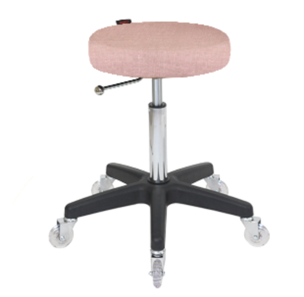 Turbo Dusty Pink Cutting Stool - Black Base