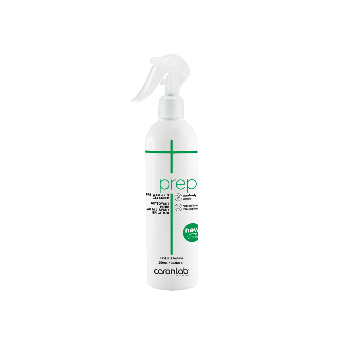 Caronlab Pre-Wax Gentle Skin Cleanser with Trigger Spray 250ml