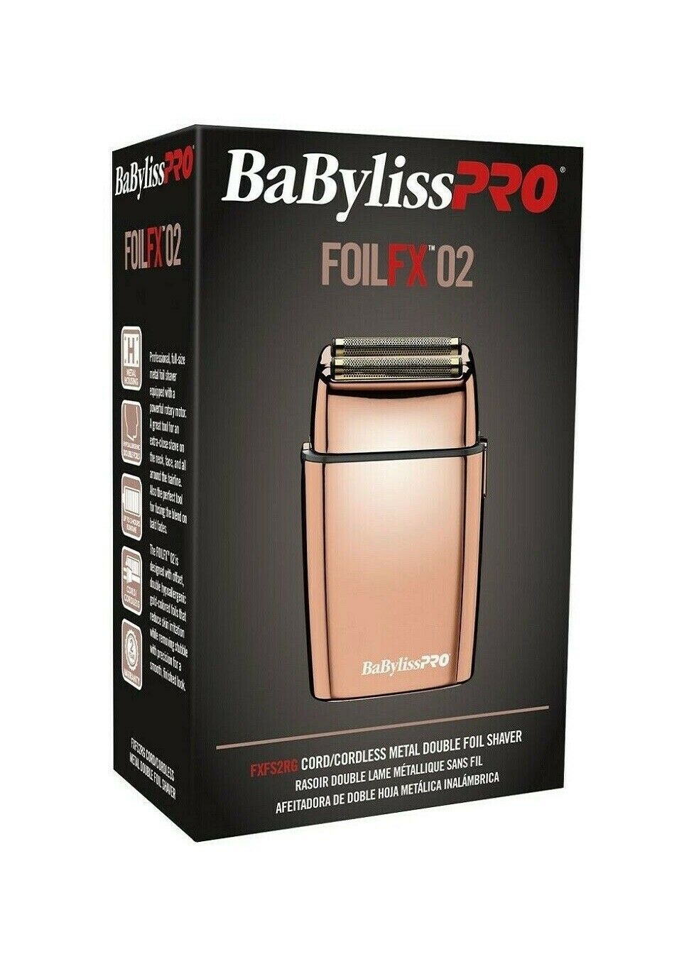 BabylissPRO Rose Gold Double Foil Shaver