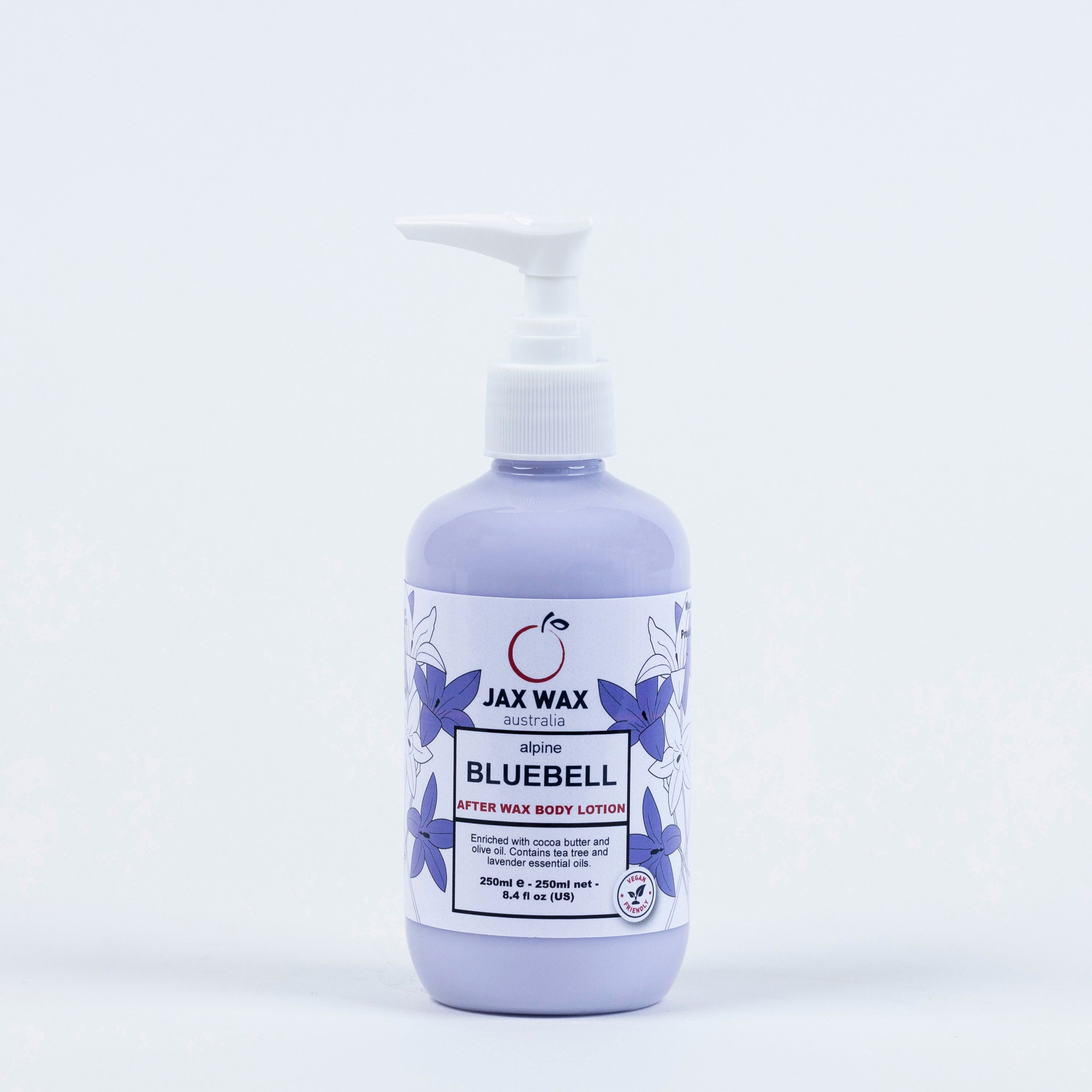 Jax Wax Alpine Bluebell After Wax Body Lotion Pump 250ml