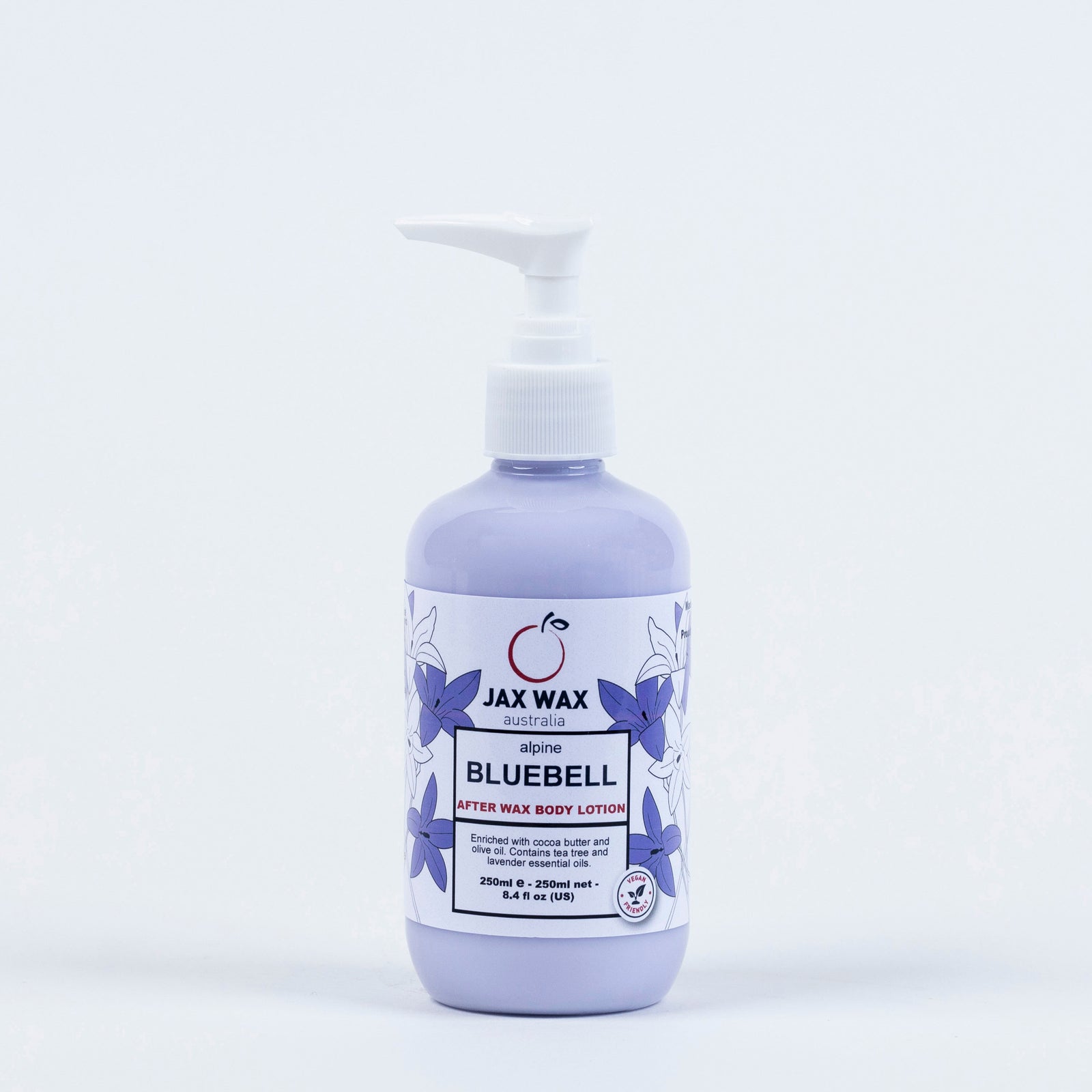 Jax Wax Alpine Bluebell After Wax Body Lotion Pump 250ml