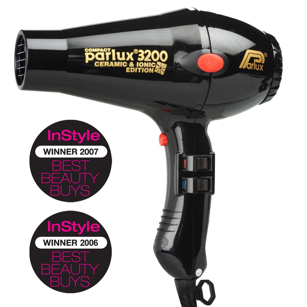 Parlux 3200 Ceramic & Ionic Dryer 1900W -  Black