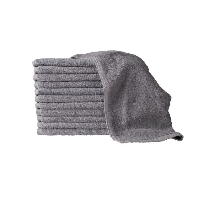 PROTEX BLEACH GUARD LEGACY 9pk 100% COTTON TOWELS - Dark Grey