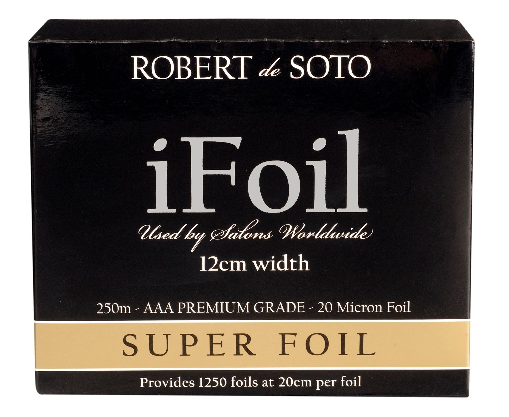 Robert DeSoto iFoil 20 Micron Super Foil Roll 250m x 120mm - Silver