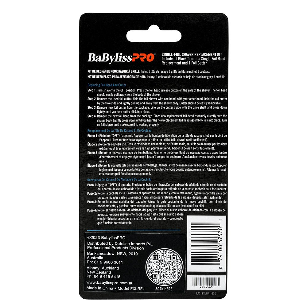 BaBylissPRO UVFoil Double Shaver Replacement Foil Head