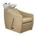 Malibu Shampoo Unit SAND UPHOLSTERY - White Basin
