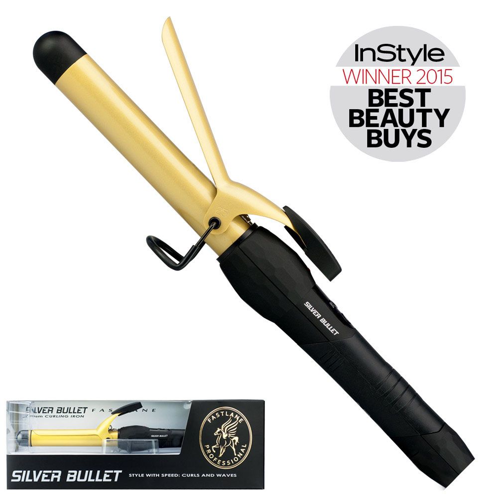 Silver Bullet Fastlane Ceramic Curling Iron Gold - 25mm