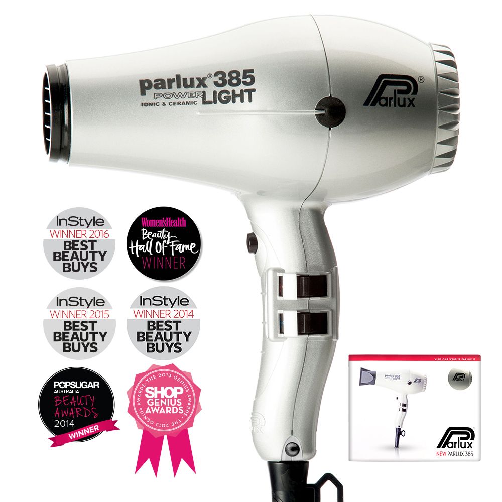 Parlux 385 Powerlight Ceramic & Ionic Dryer 2150W - Silver