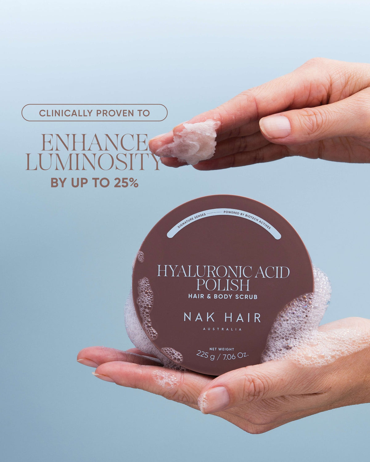 NAK Signature Hyaluronic Acid Polish Hair & Body Scalp Scrub 225g