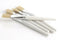 Salon & Spa FACE MASK BRUSH white handle (natural hair)