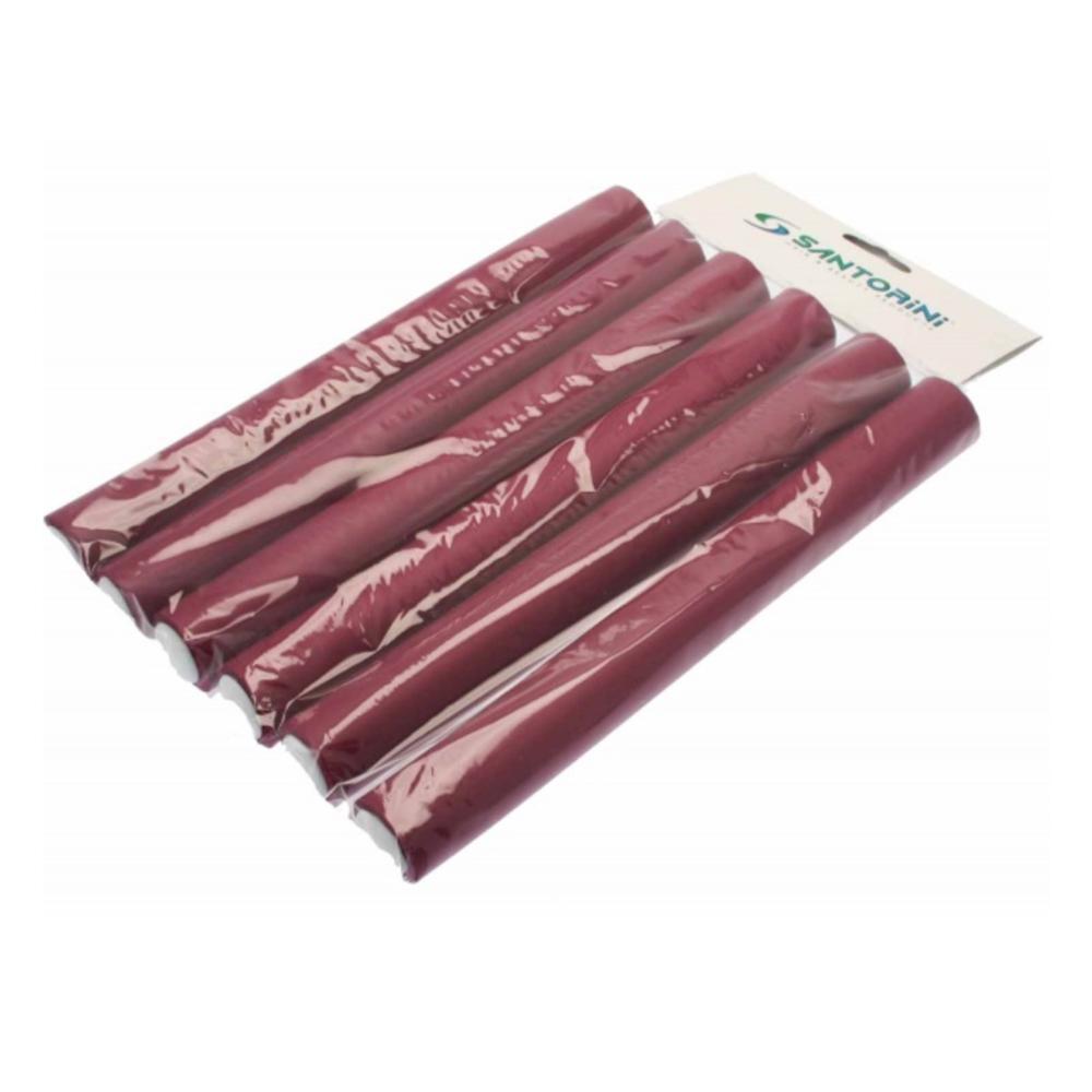 FLEXI ROD  BURGUNDY 6PC 30MM